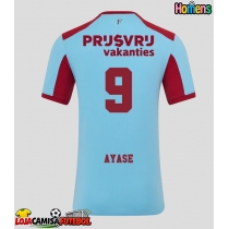 Camisa de Futebol Feyenoord Ayase Ueda #9 Equipamento Alternativo 2025-26 Manga Curta